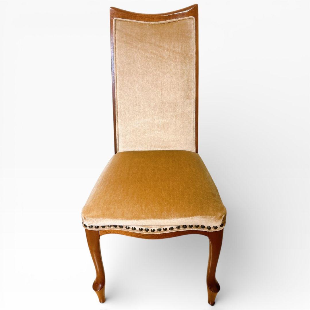 マルニ木工 ベルサイユチェア ダイニングチェア 猫足 鋲打ち アンティーク 希少