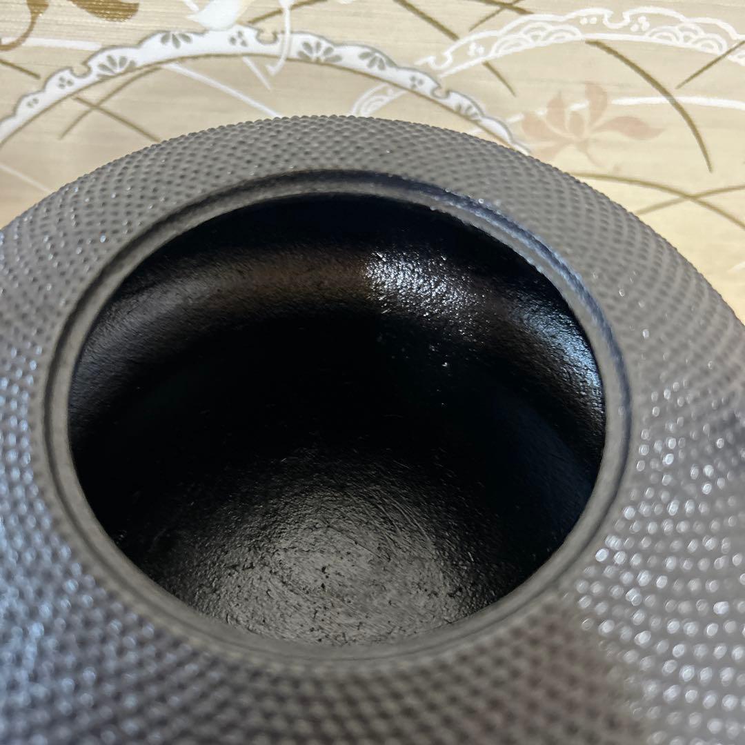 盛栄堂　南部鉄器 鉄瓶 黒