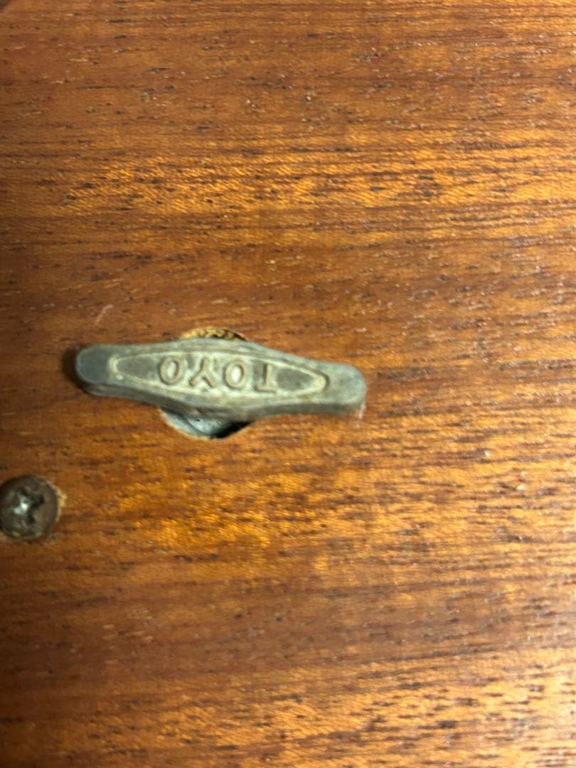 クラシックスタイル 花柄木製テーブルイタリア製オルゴール付き