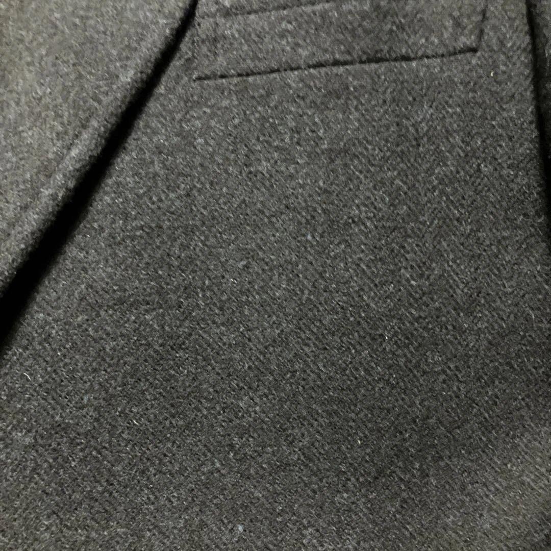 DPI製　オーダー3ピース　ブリティッシュウール　ネイビー　ヘリンボーン　BB6