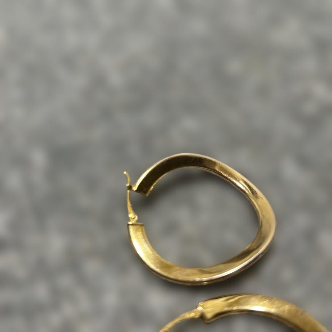 Star jewerly スタージュエリー　ゴールド フープピアス 中サイズ