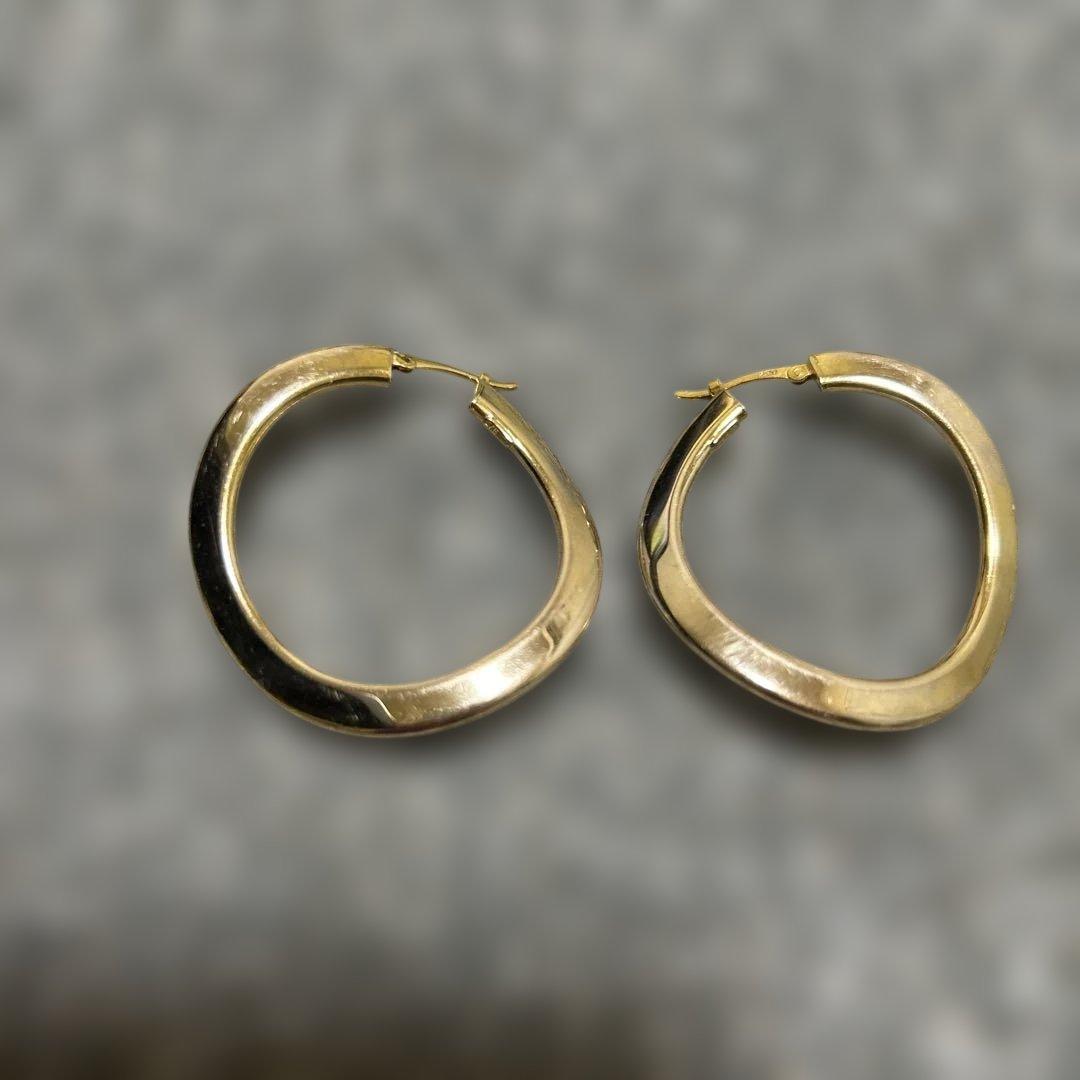 Star jewerly スタージュエリー　ゴールド フープピアス 中サイズ