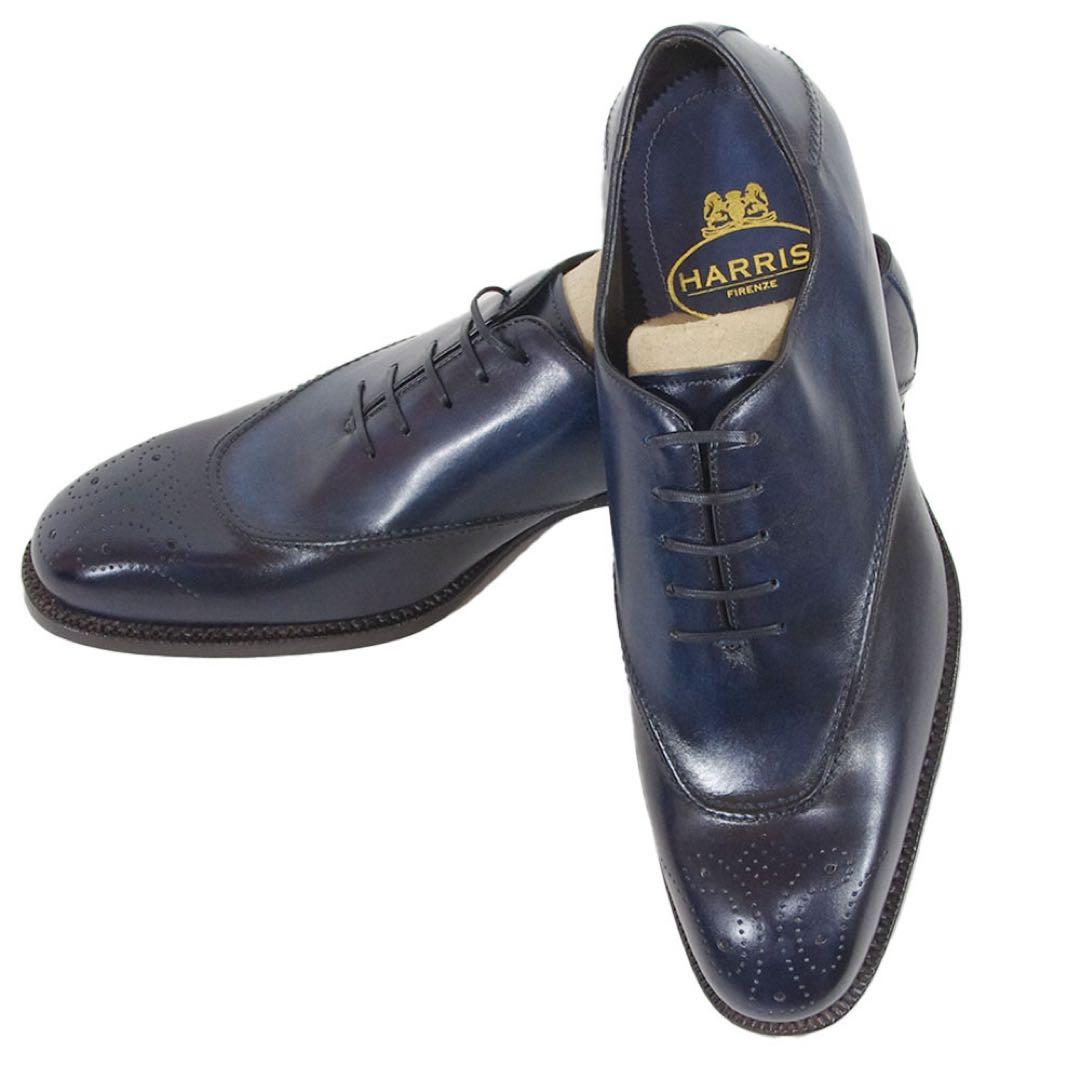 ハリス Harris 内羽根 ウィングチップ ビジネスシューズ 26.5cm