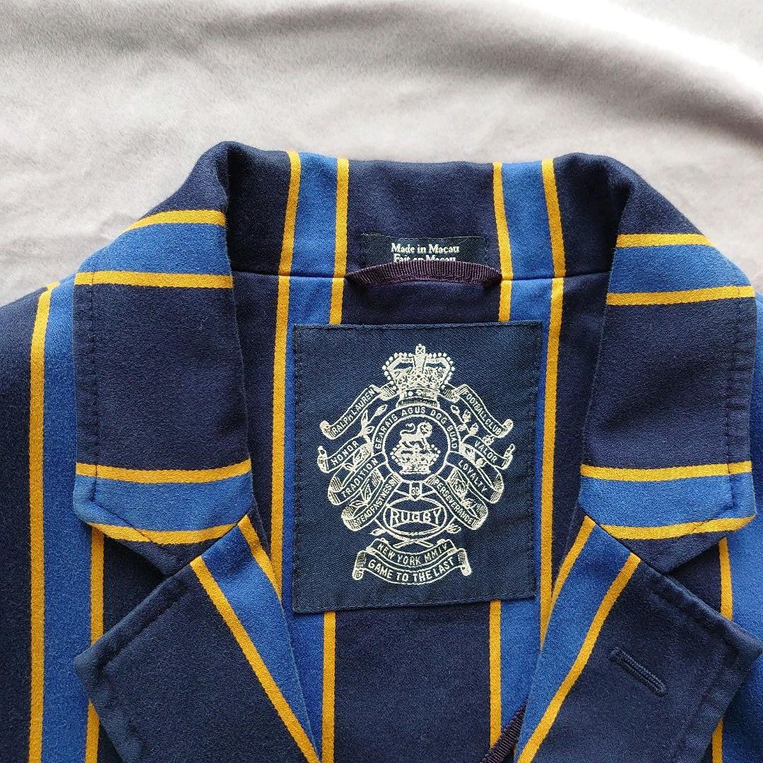 新品、未使用 ラグビーラルフローレン スクールジャケット 紺ブレザー M