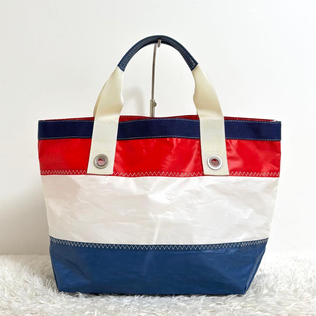 【美品】 JIB ジブ ボーダー オープン トートバッグ ハンドバッグ