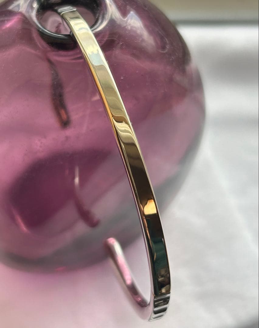 スタージュエリー　バングル　シルバー925/K10 ゴールド