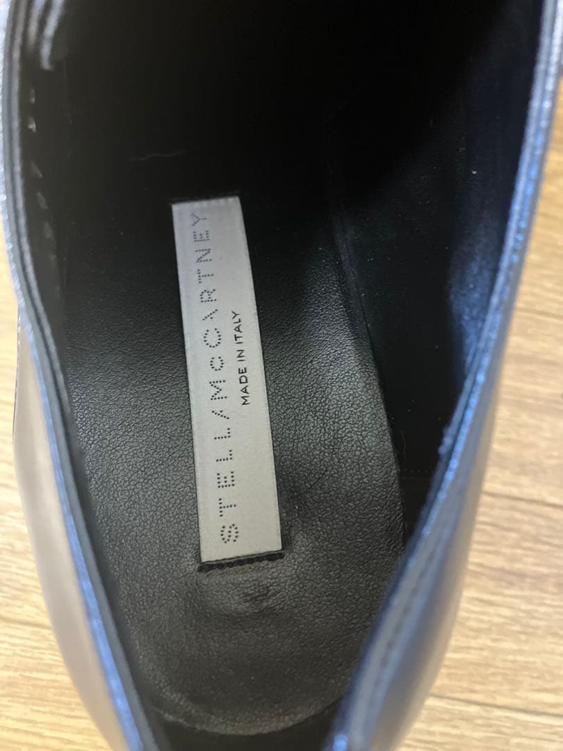 エリスプラットフォームレザー 黒ウェッジソール