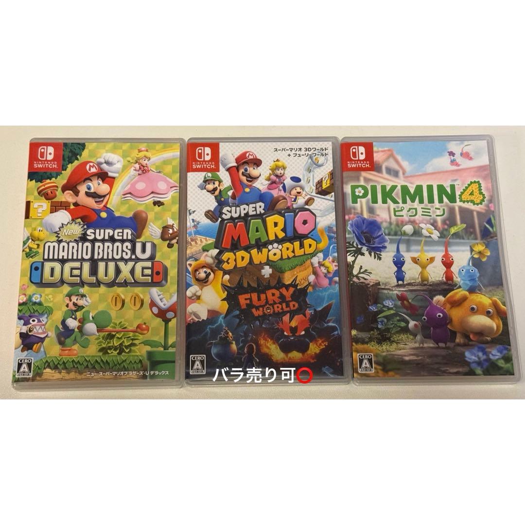 Nintendo Switch マリオ ピクミン ゲーム3セット