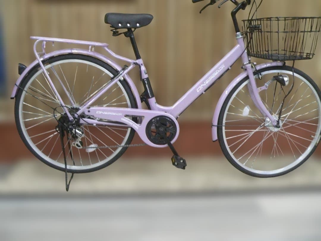 通学ファッション自転車 引き取り限定 メルカリ価格 オートライト 6段変速 値下