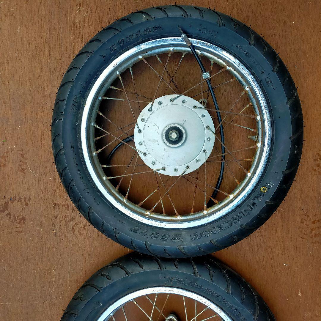 AA-01リトルカブ前後ホイール新品タイヤ付