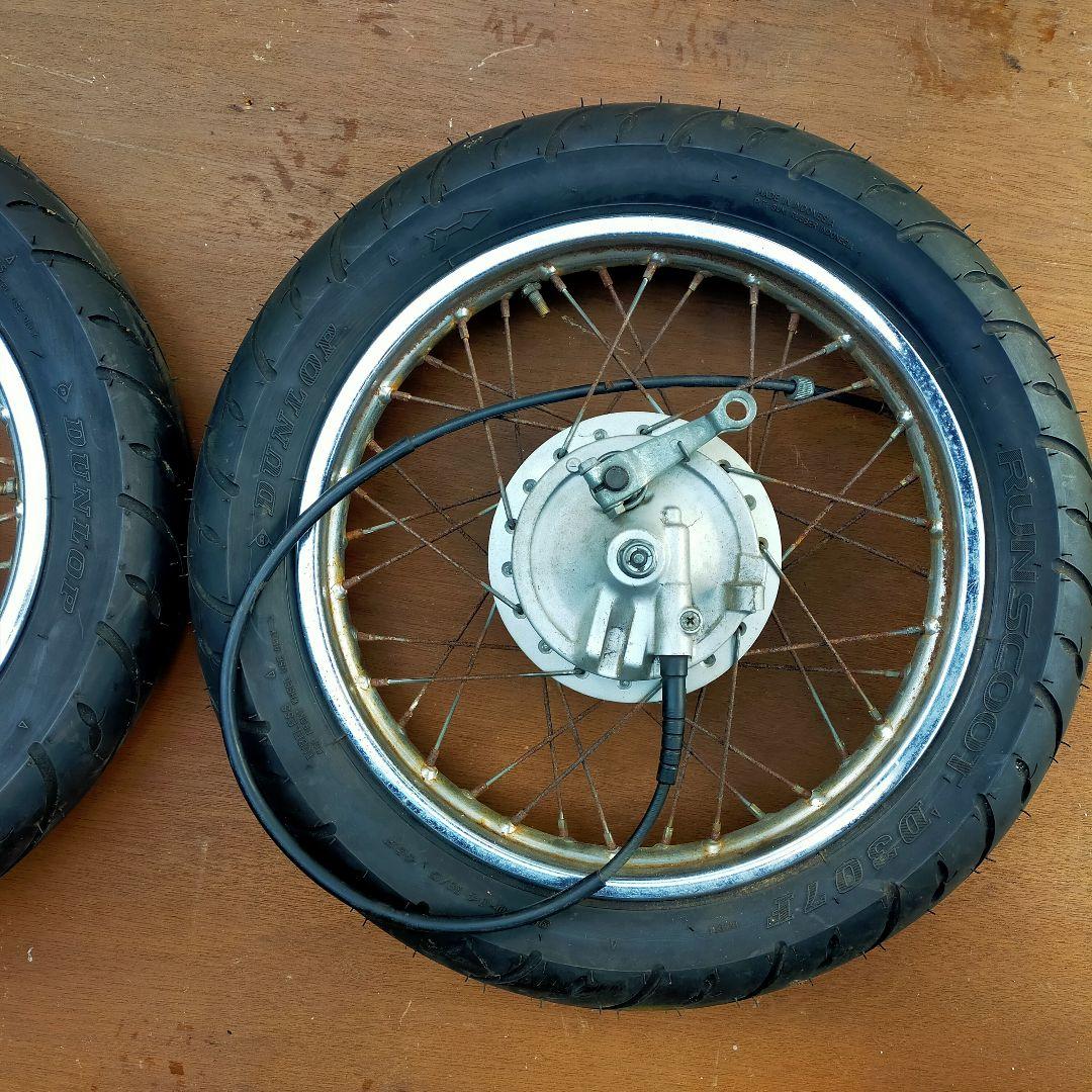 AA-01リトルカブ前後ホイール新品タイヤ付