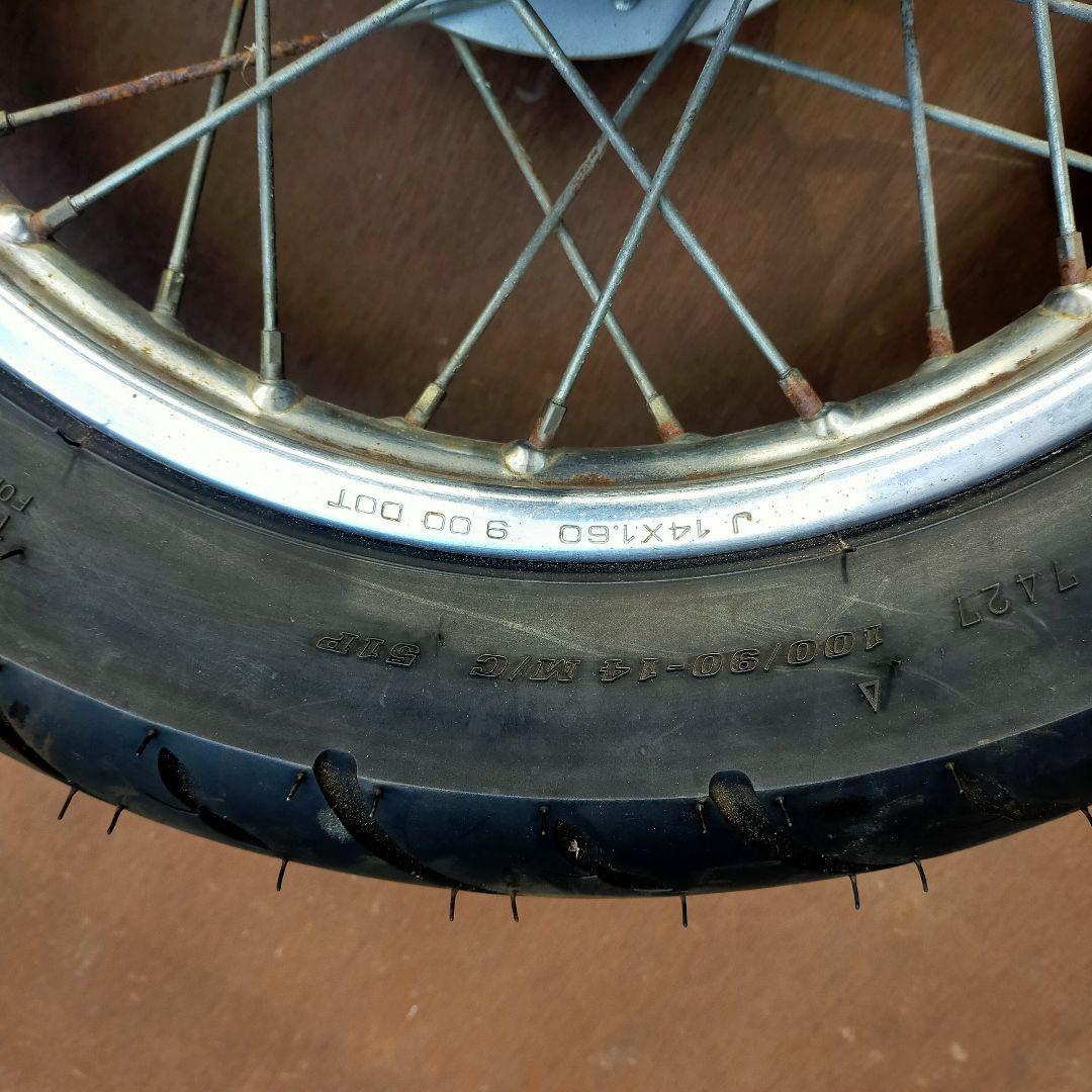 AA-01リトルカブ前後ホイール新品タイヤ付