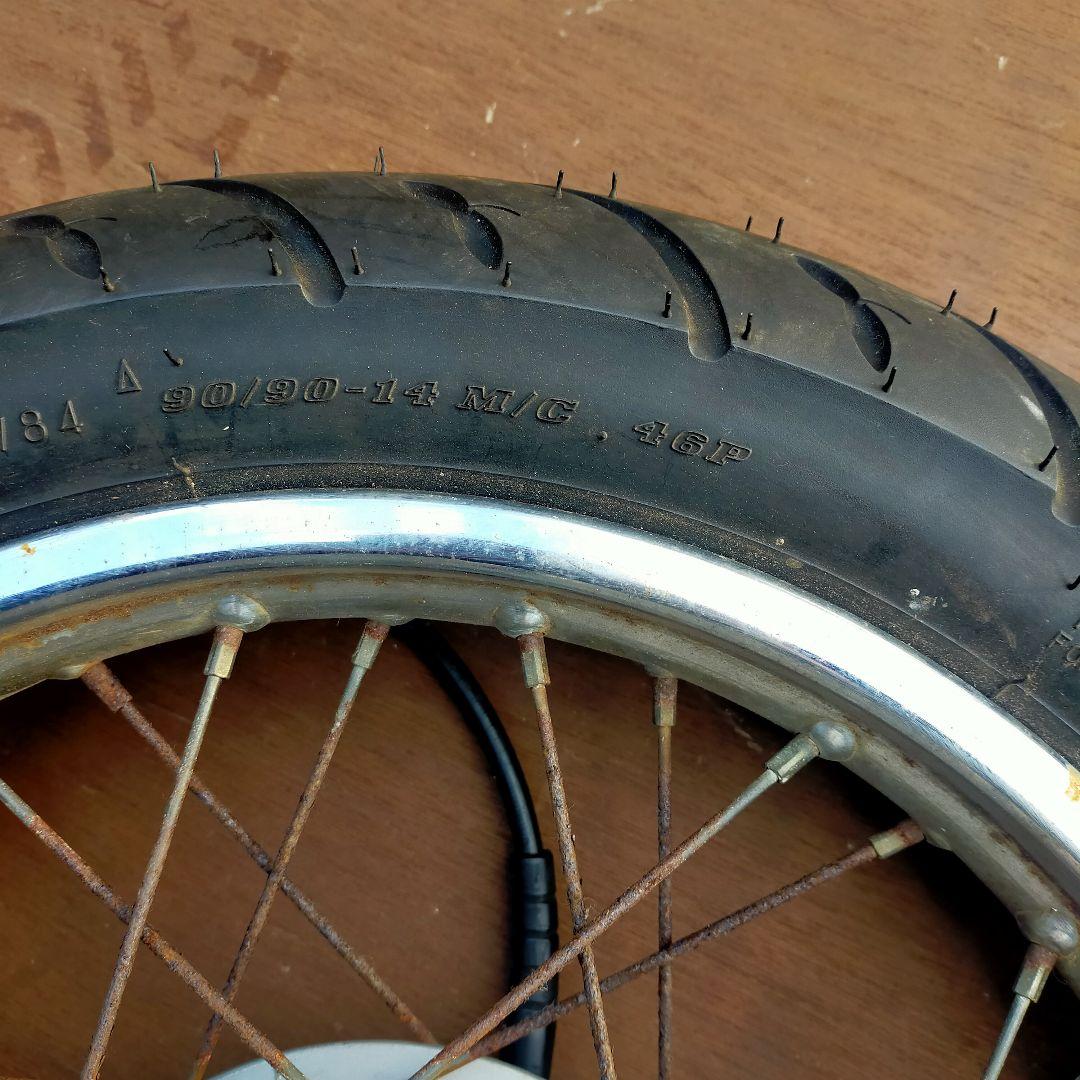 AA-01リトルカブ前後ホイール新品タイヤ付