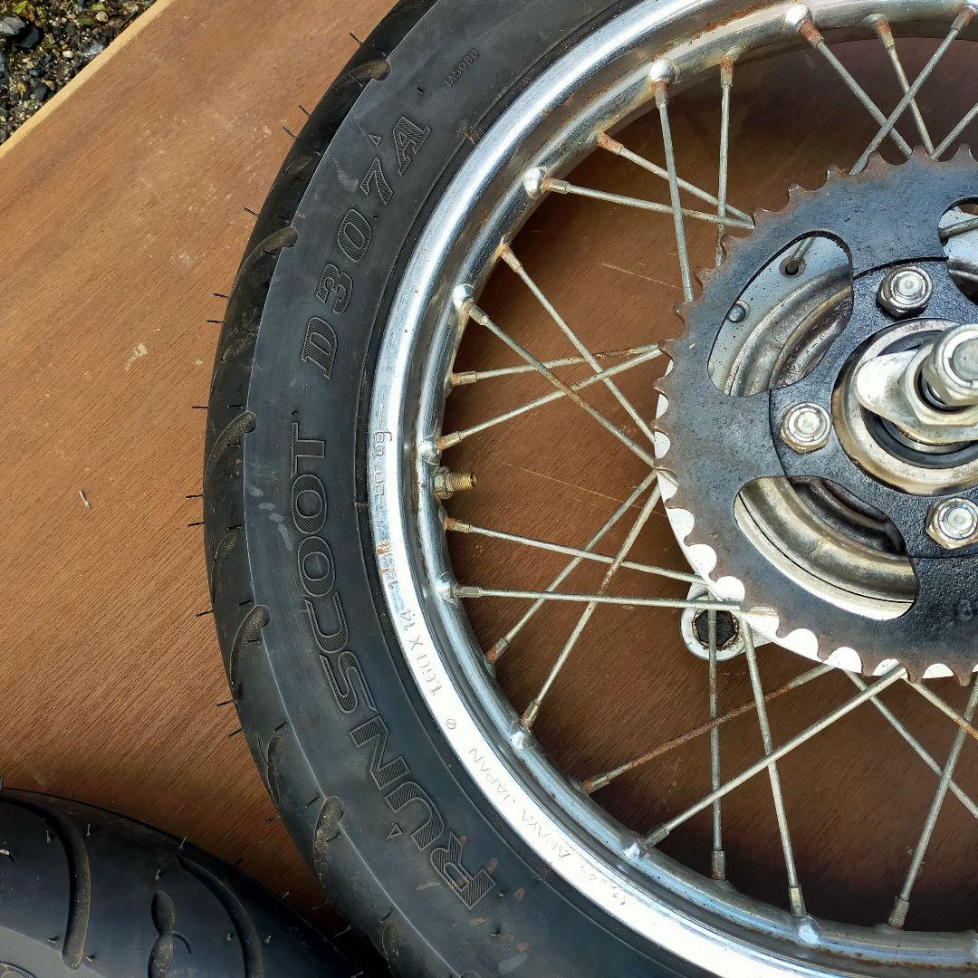 AA-01リトルカブ前後ホイール新品タイヤ付