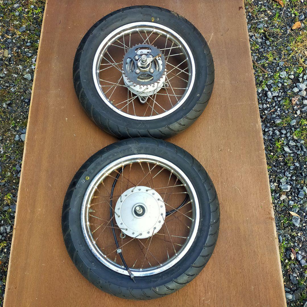 AA-01リトルカブ前後ホイール新品タイヤ付