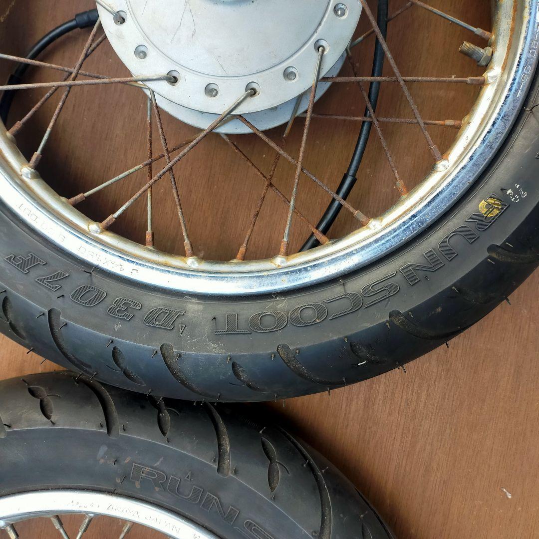AA-01リトルカブ前後ホイール新品タイヤ付