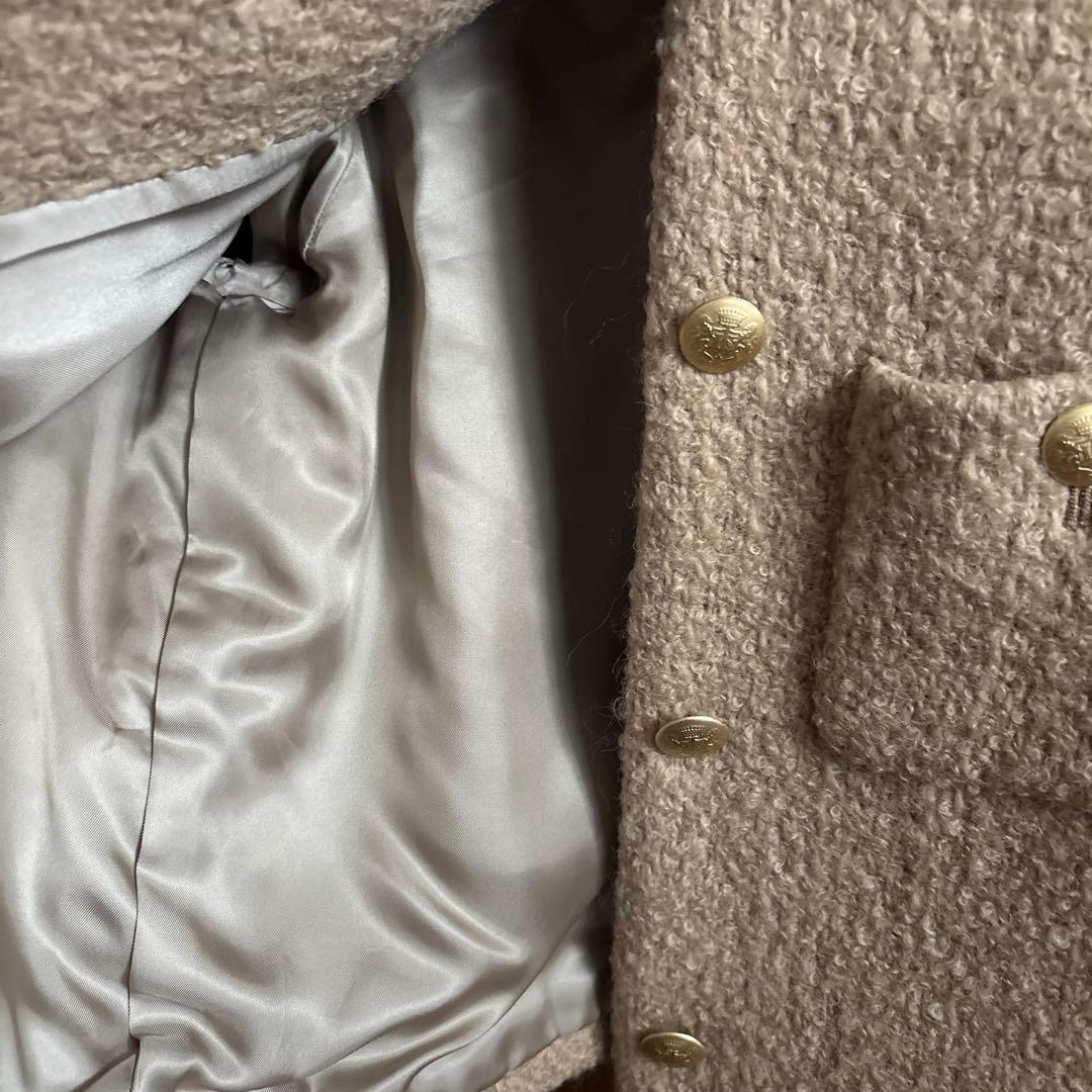 Deuxiemeclasse ノーカラージャケット ベージュ