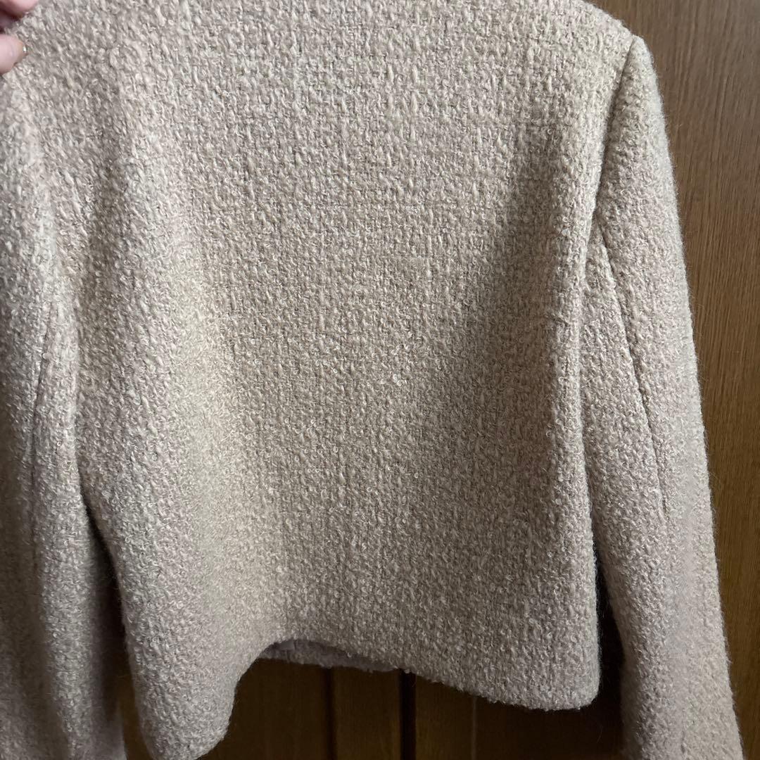 Deuxiemeclasse ノーカラージャケット ベージュ