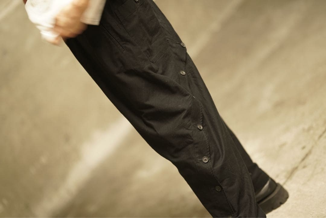 17ss ヨウジヤマモトプールオム サルエル パンツ ブラック