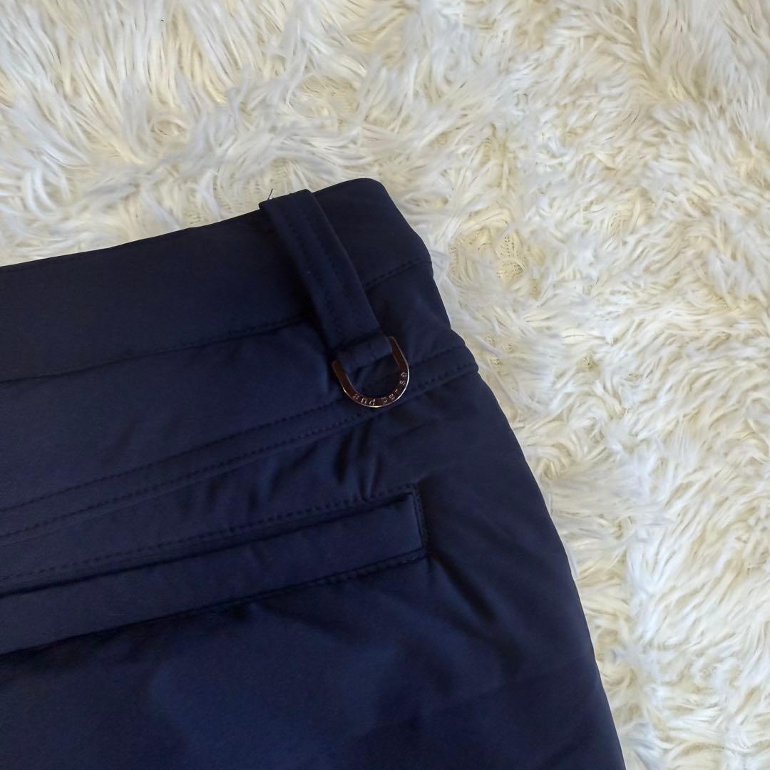 【アンパスィ】極美品 中綿パンツ サイドロゴ ネイビー Lサイズ レディース