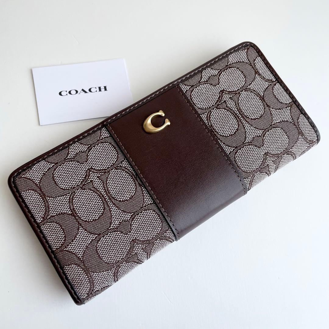 コーチ COACH 長財布 エッセンシャル スリム シグネチャー 現行品 新品