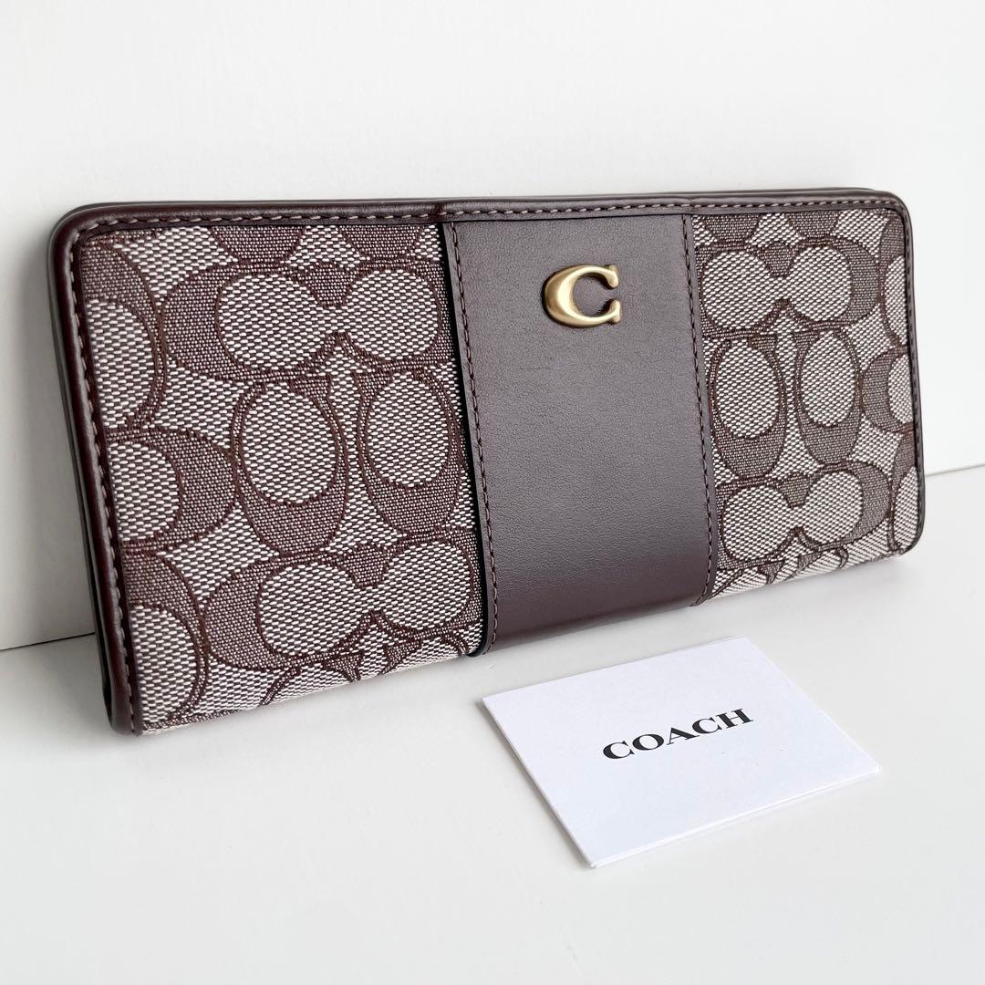 コーチ COACH 長財布 エッセンシャル スリム シグネチャー 現行品 新品