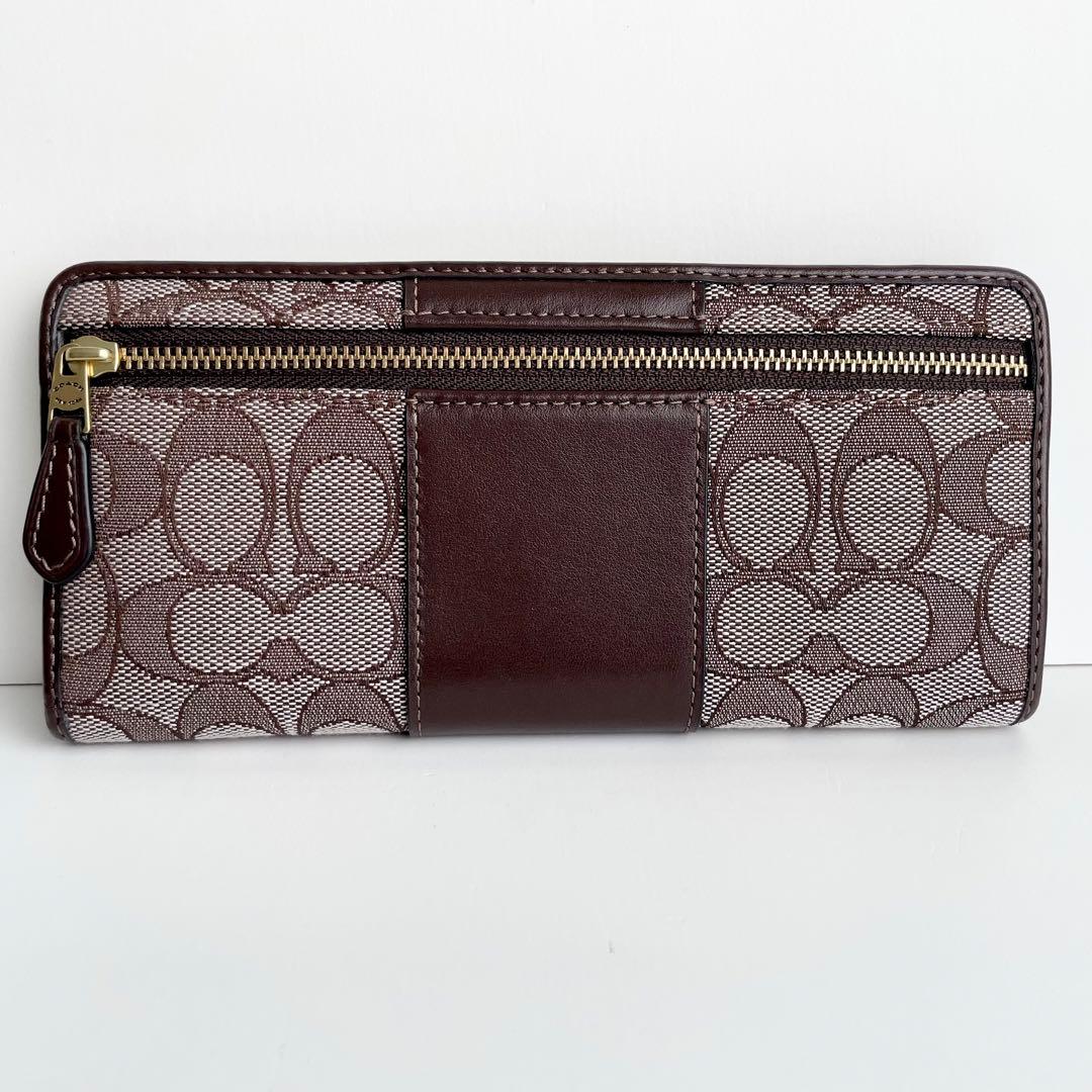 コーチ COACH 長財布 エッセンシャル スリム シグネチャー 現行品 新品