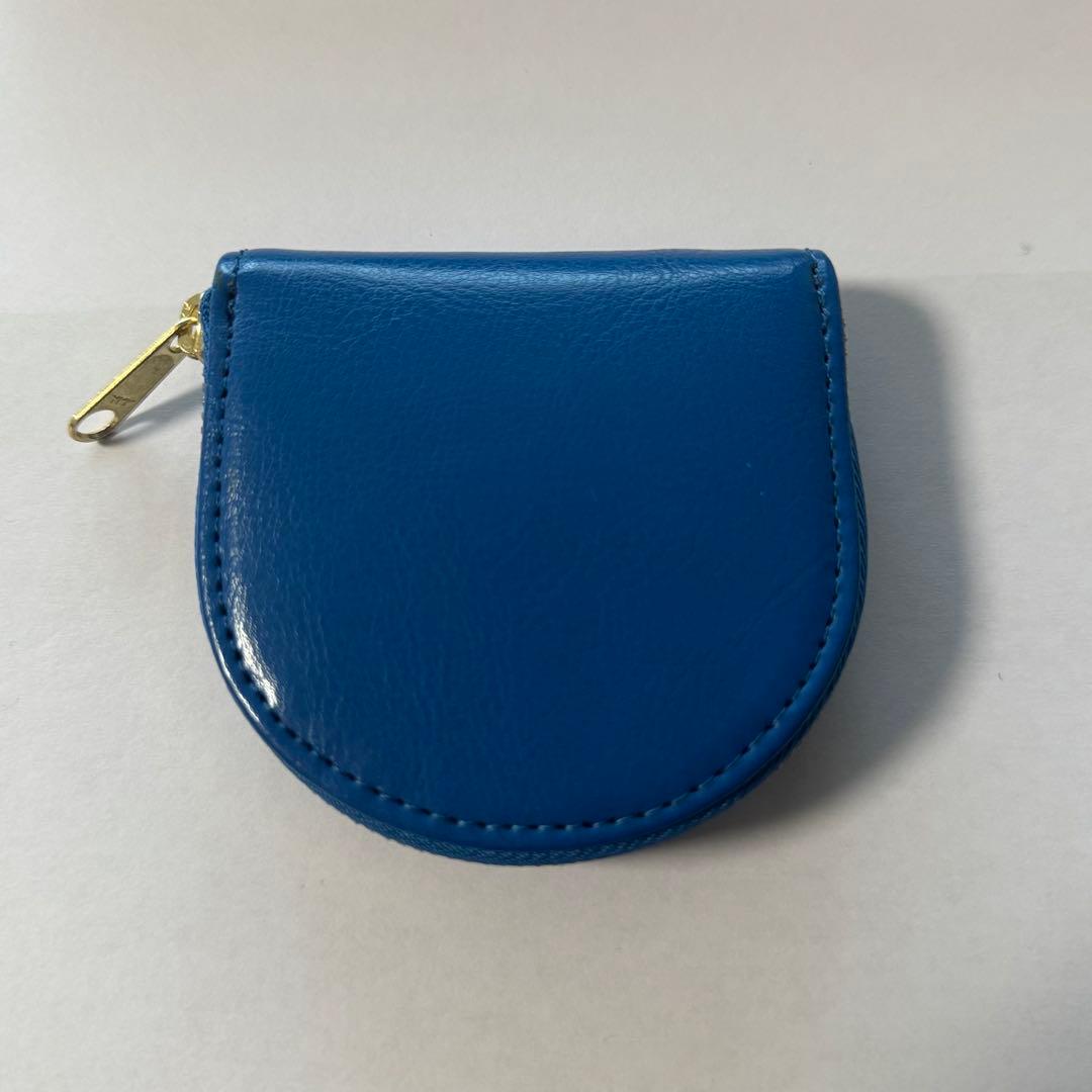 皇居限定♪馬蹄型♪小銭入れ♪財布♪ブルー♪新品未使用品