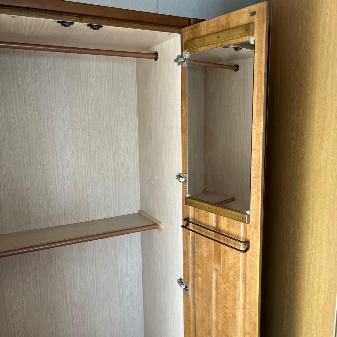 洋ダンス　木製クローゼット タンス　送料込み