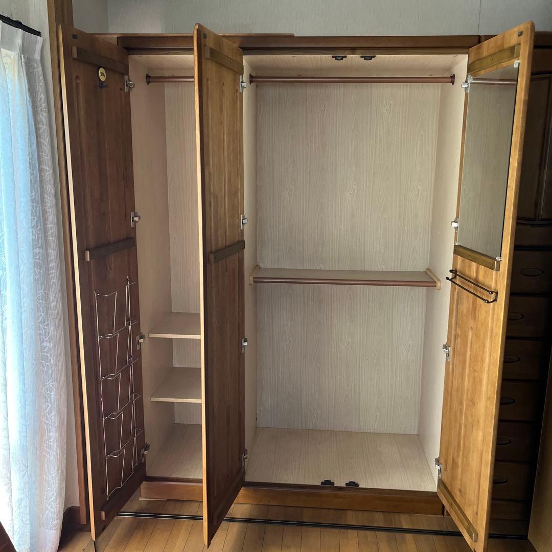 洋ダンス　木製クローゼット タンス　送料込み