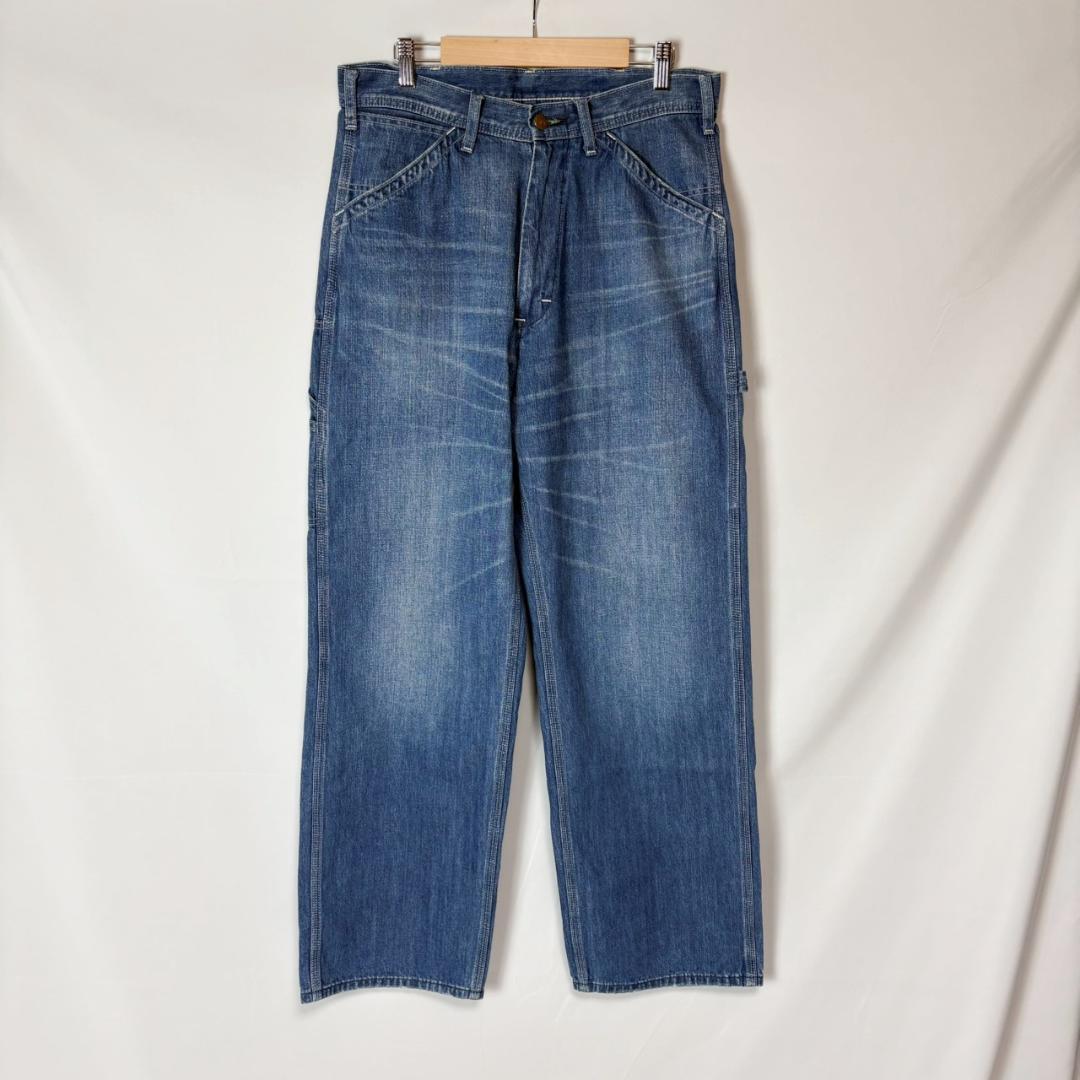 Lee LM7288 USED加工 デニム ペインターパンツ ライトブルー系 M