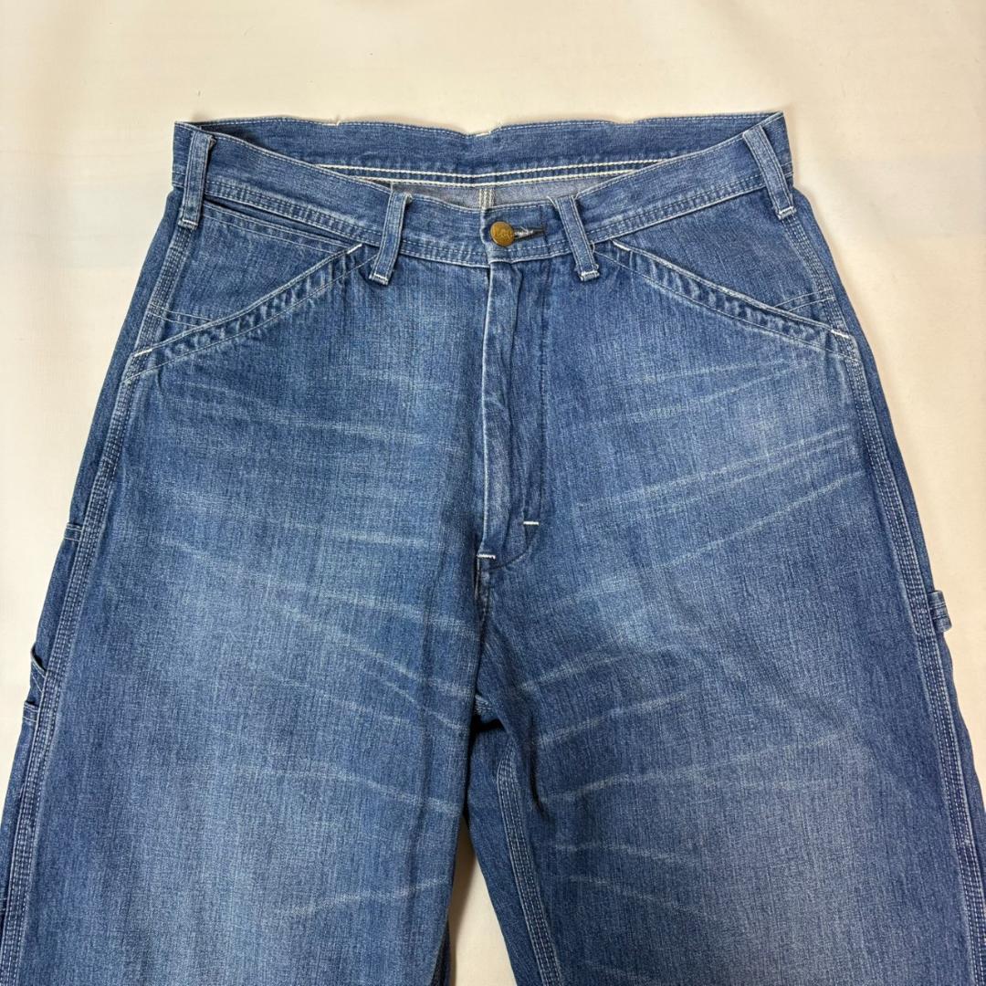 Lee LM7288 USED加工 デニム ペインターパンツ ライトブルー系 M