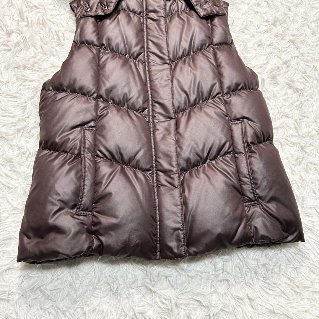 y2k グランジ お兄系 OLD UNIQLO ダウンベスト ファー 茶色