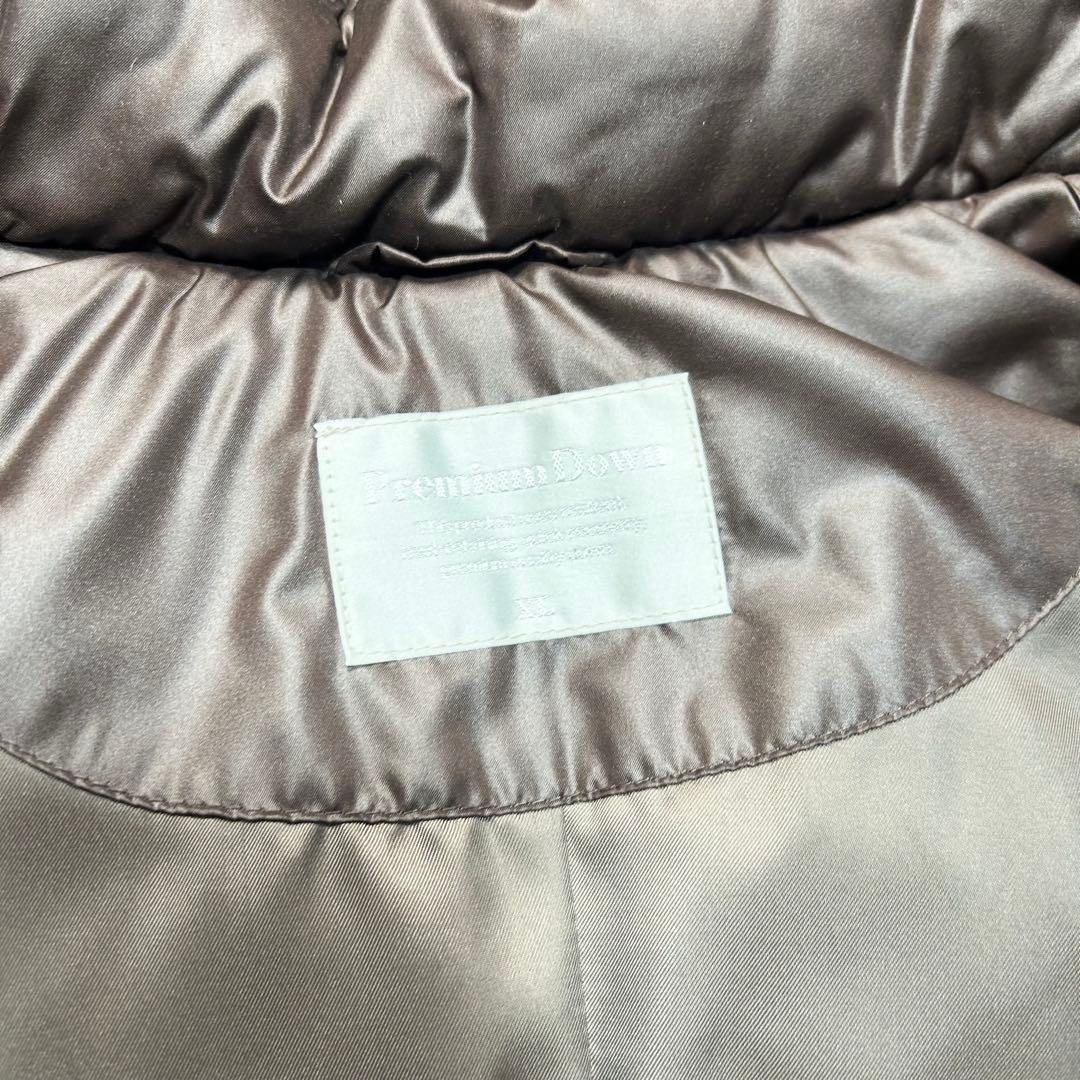 y2k グランジ お兄系 OLD UNIQLO ダウンベスト ファー 茶色