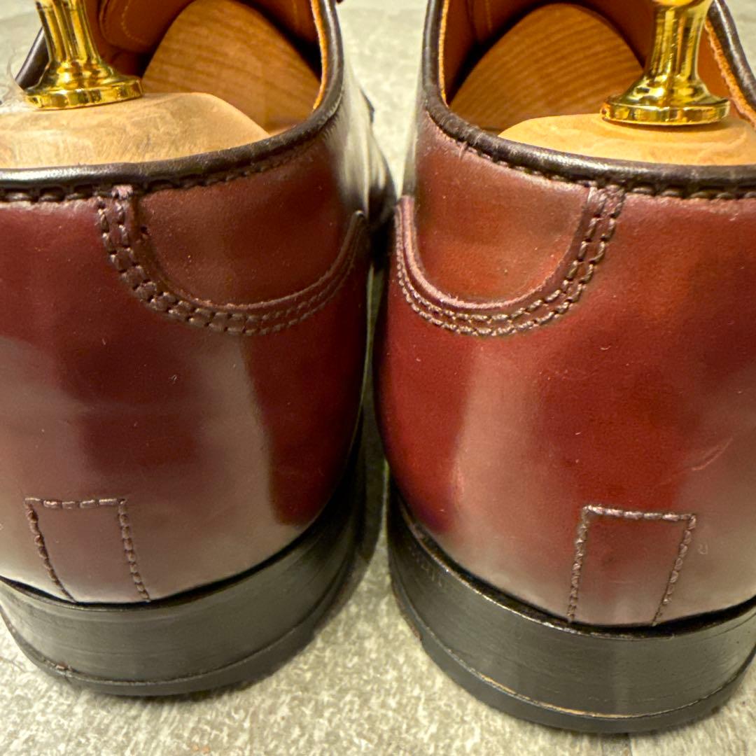【美品】ALDEN コードバン バーガンディ Uチップ 2210 シューツリー付
