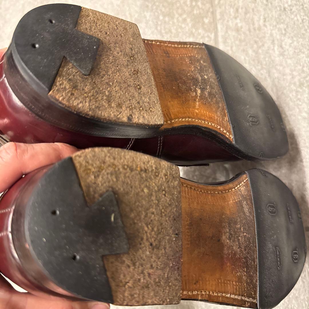 【美品】ALDEN コードバン バーガンディ Uチップ 2210 シューツリー付