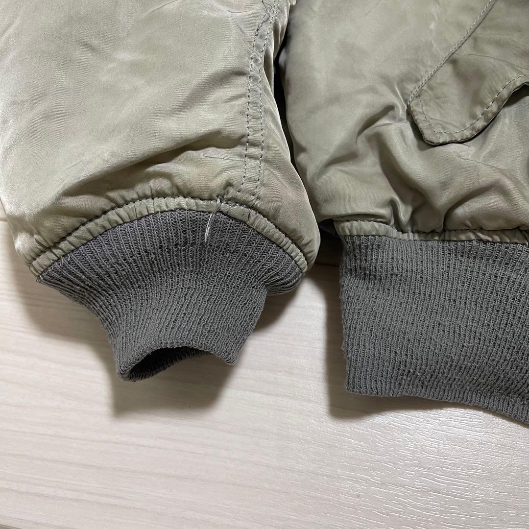 ALPHA USA製 MA-1 フライトジャケット シルバーXLサイズ