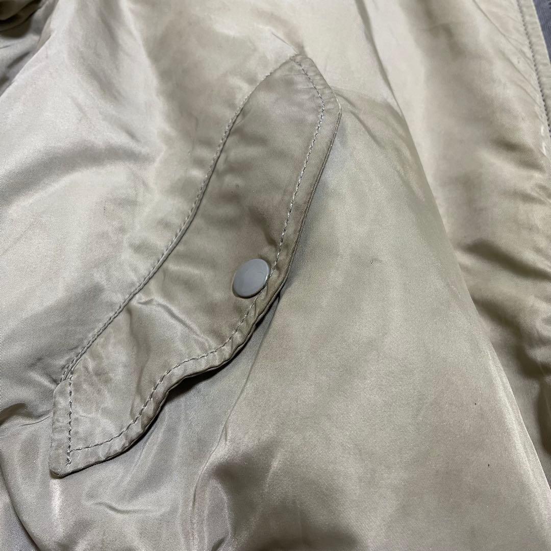 ALPHA USA製 MA-1 フライトジャケット シルバーXLサイズ