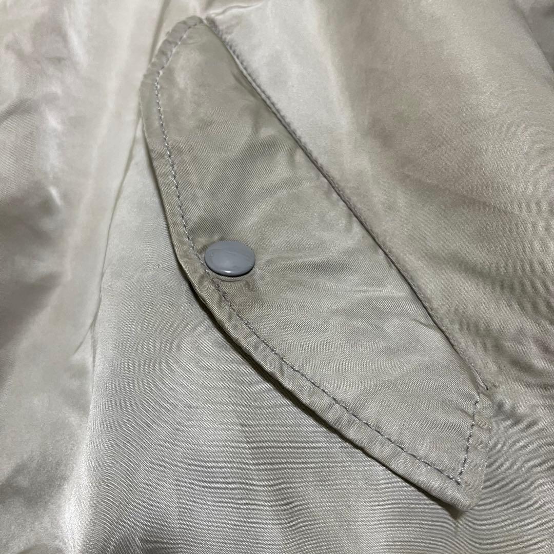 ALPHA USA製 MA-1 フライトジャケット シルバーXLサイズ