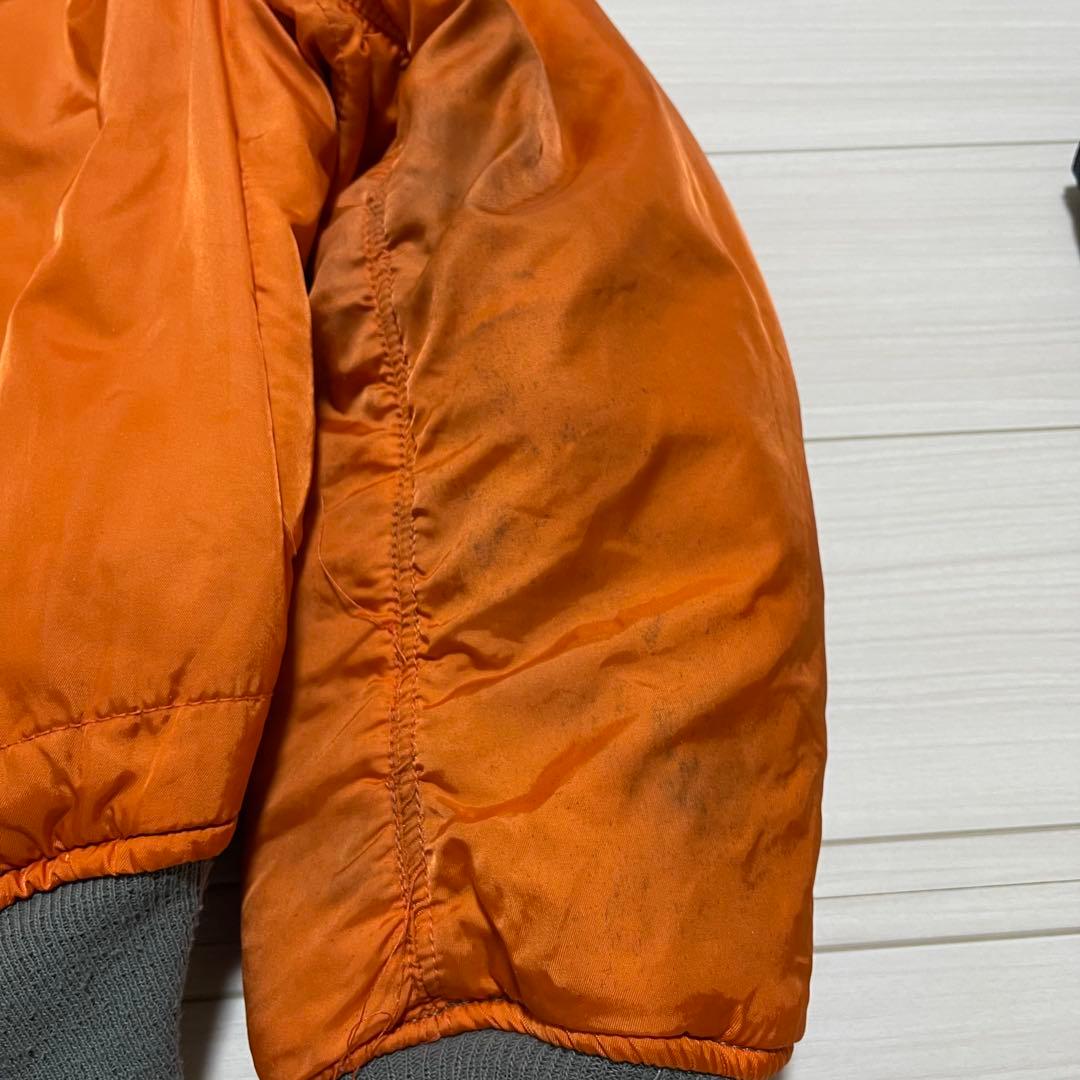 ALPHA USA製 MA-1 フライトジャケット シルバーXLサイズ