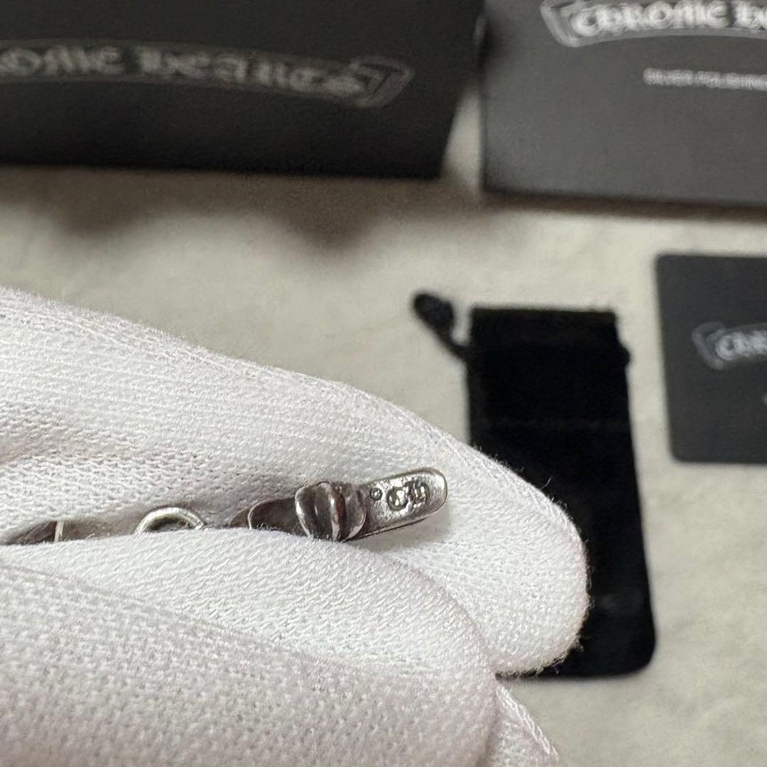 クロムハーツBBYF PPRCHN ベイビーファットクロス ドロップピアス925