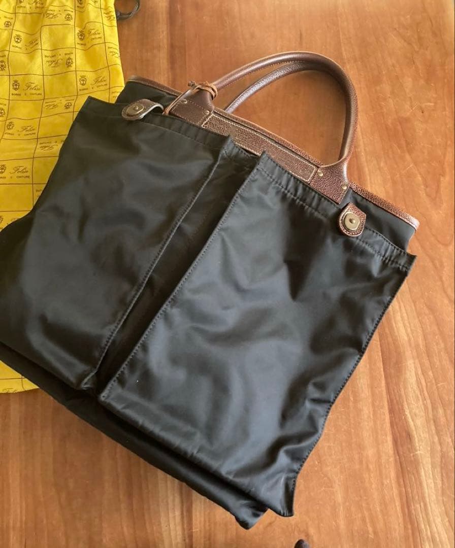 フェリージ　トートバッグ 黒　袋付き