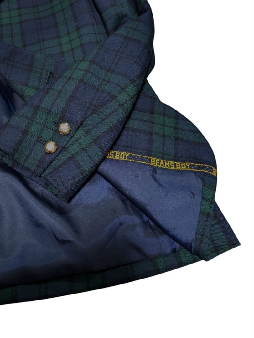 BEAMS BOY 3ボタン ブレザー ジャケット 金ボタン 希少サイズ
