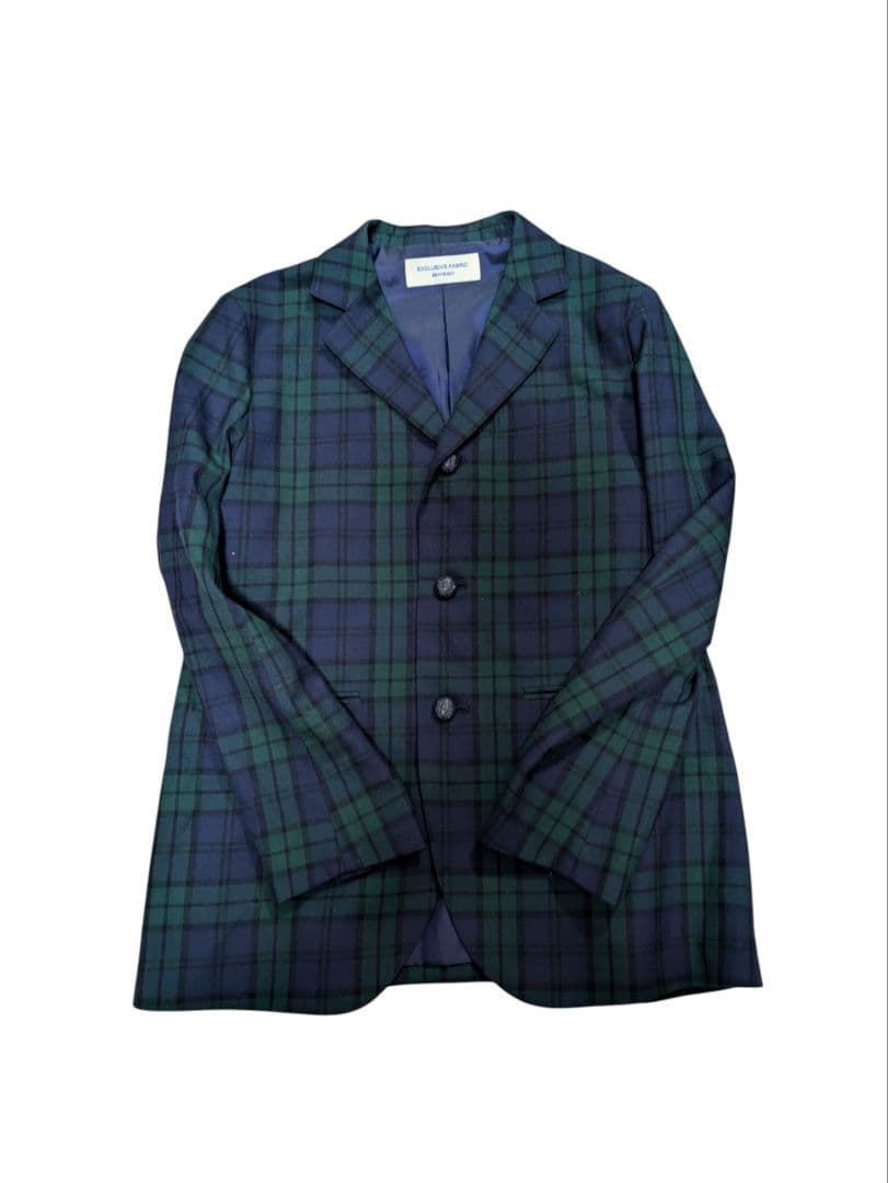 BEAMS BOY 3ボタン ブレザー ジャケット 金ボタン 希少サイズ