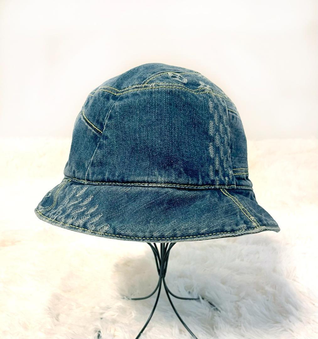 ルイヴィトン ボネ・ダミエ デニム nigoコラボ ジャイアントハット 帽子