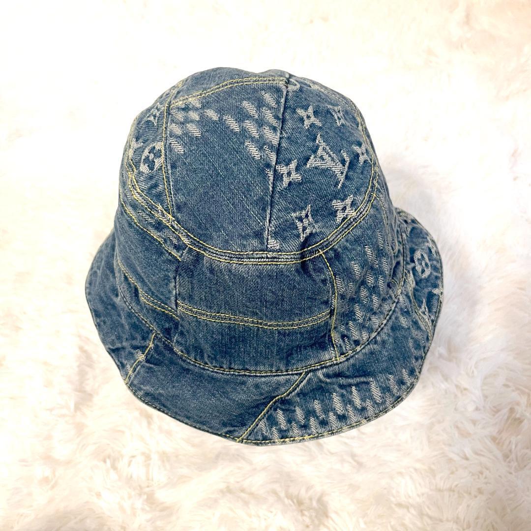 ルイヴィトン ボネ・ダミエ デニム nigoコラボ ジャイアントハット 帽子