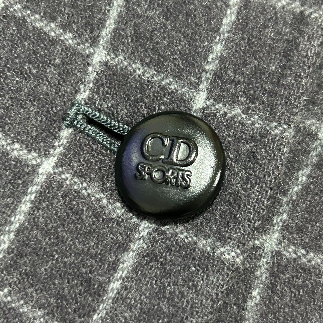 希少　Dior ディオール　リバーシブル　ウールコート　チェック　無地　アウター