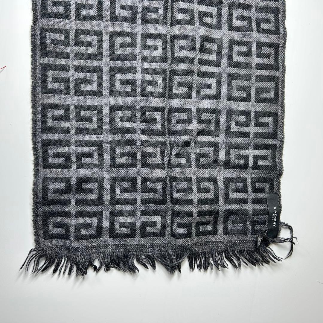 ジバンシー　マフラー　ウール　イタリア製　総柄　ストール　モノグラム