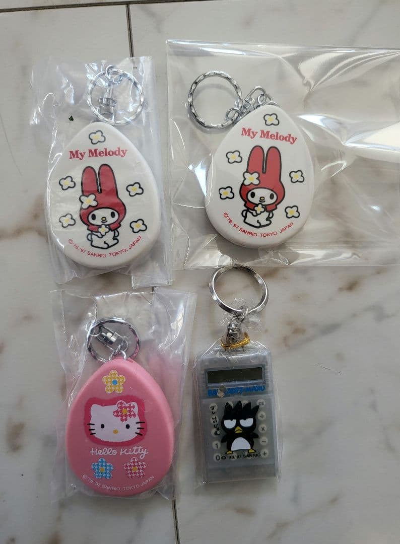 [いろんな種類]ハローキティ・マイメロディ キーホルダーセット