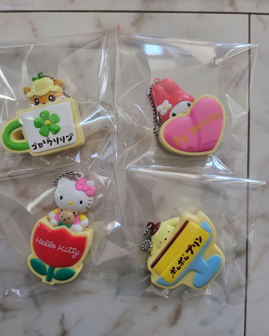 [いろんな種類]ハローキティ・マイメロディ キーホルダーセット